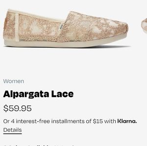 TOMS lace shoes